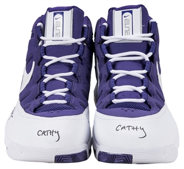 Lamar Odom Game Used Nike Sneakers (Letter of Provenance) 